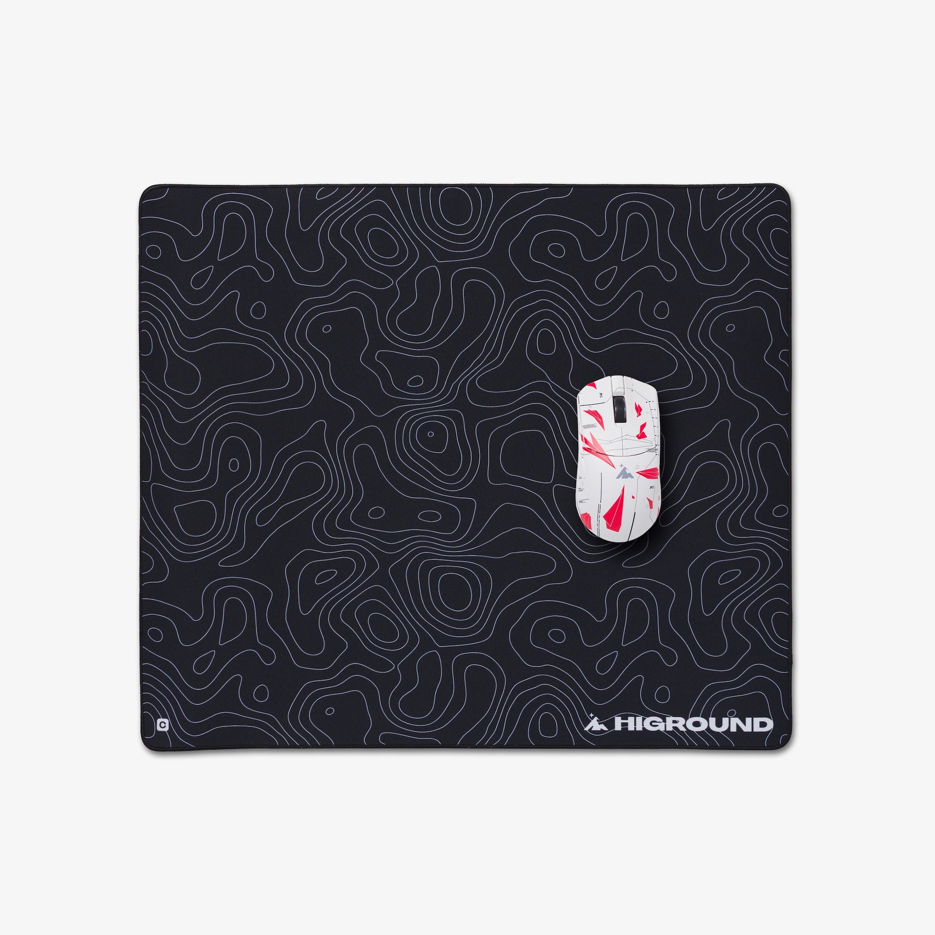 Higround Control Mousepad Large - Black Ice Gaming Surface for Precision & Speed | Perfect for PC, Laptop & Esports Gaming