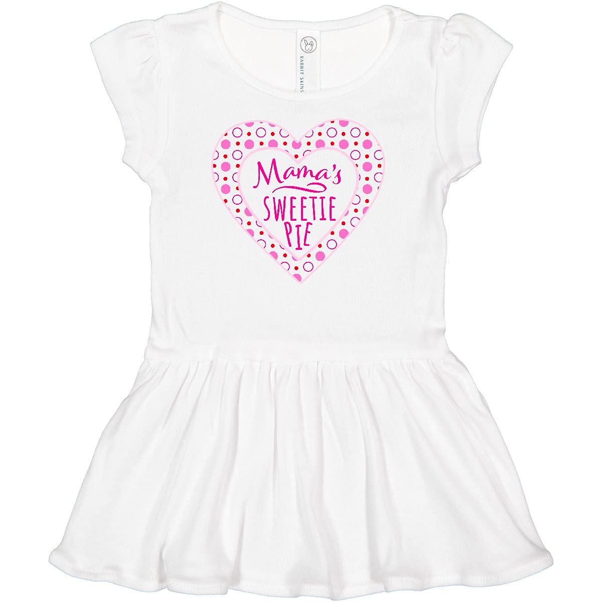 Inktastic Mama's Sweetie Pie with Pink Hearts Infant Baby Girl Dress - Cute Outfit for Holidays, Photos & Special Occasions