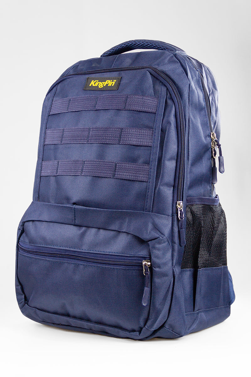 Kingpin Men's Backpack - Durable Blue Tank Backpack for Hiking, Travel & Work | Water-Resistant & Spacious Design
