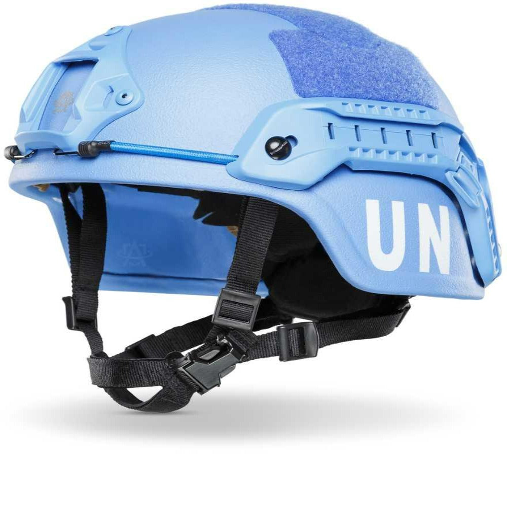 UN Ballistic Helmets - NIJ Level IIIA+ Certified for UN Contractors | Dark & Light Blue Options | Ideal for Peacekeeping & Security Missions