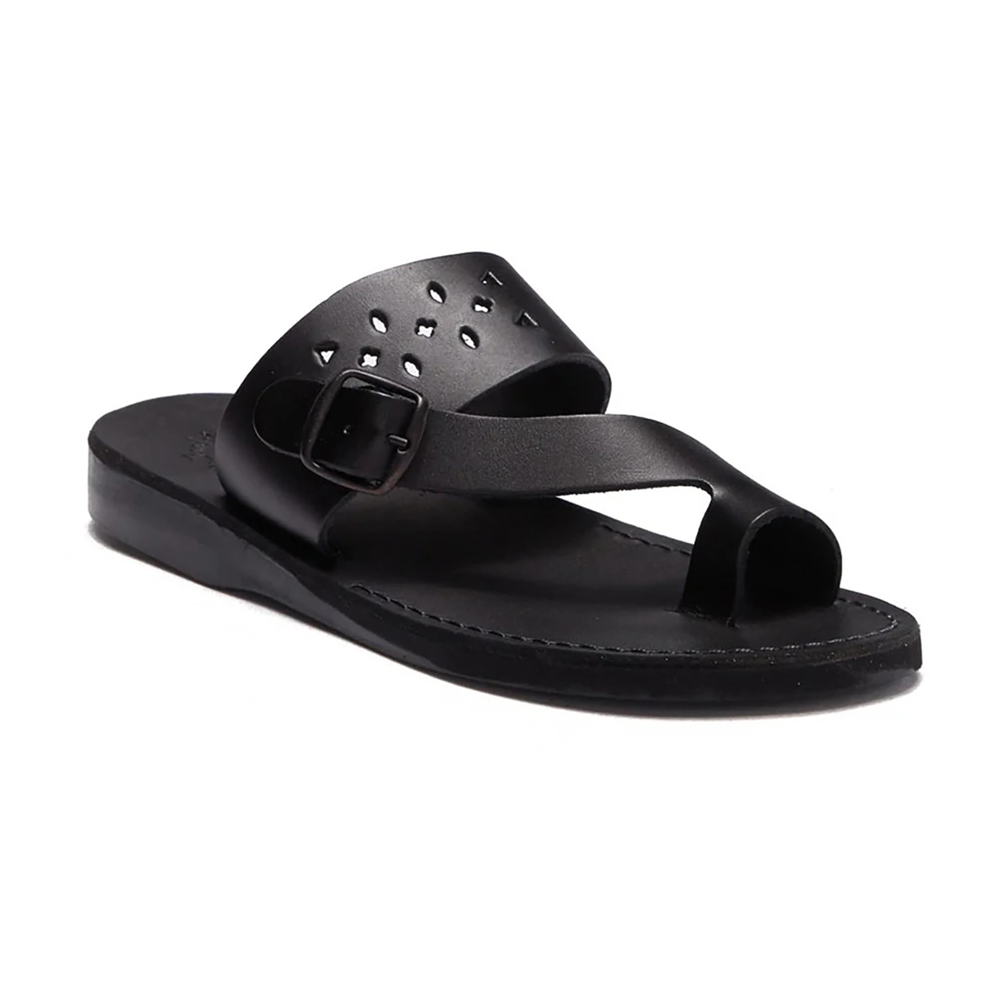 Jerusalem Sandals Ezra - Genuine Leather Cut-Out Sandals for Men | Comfortable & Stylish Outdoor Walking & Summer Travel Footwear