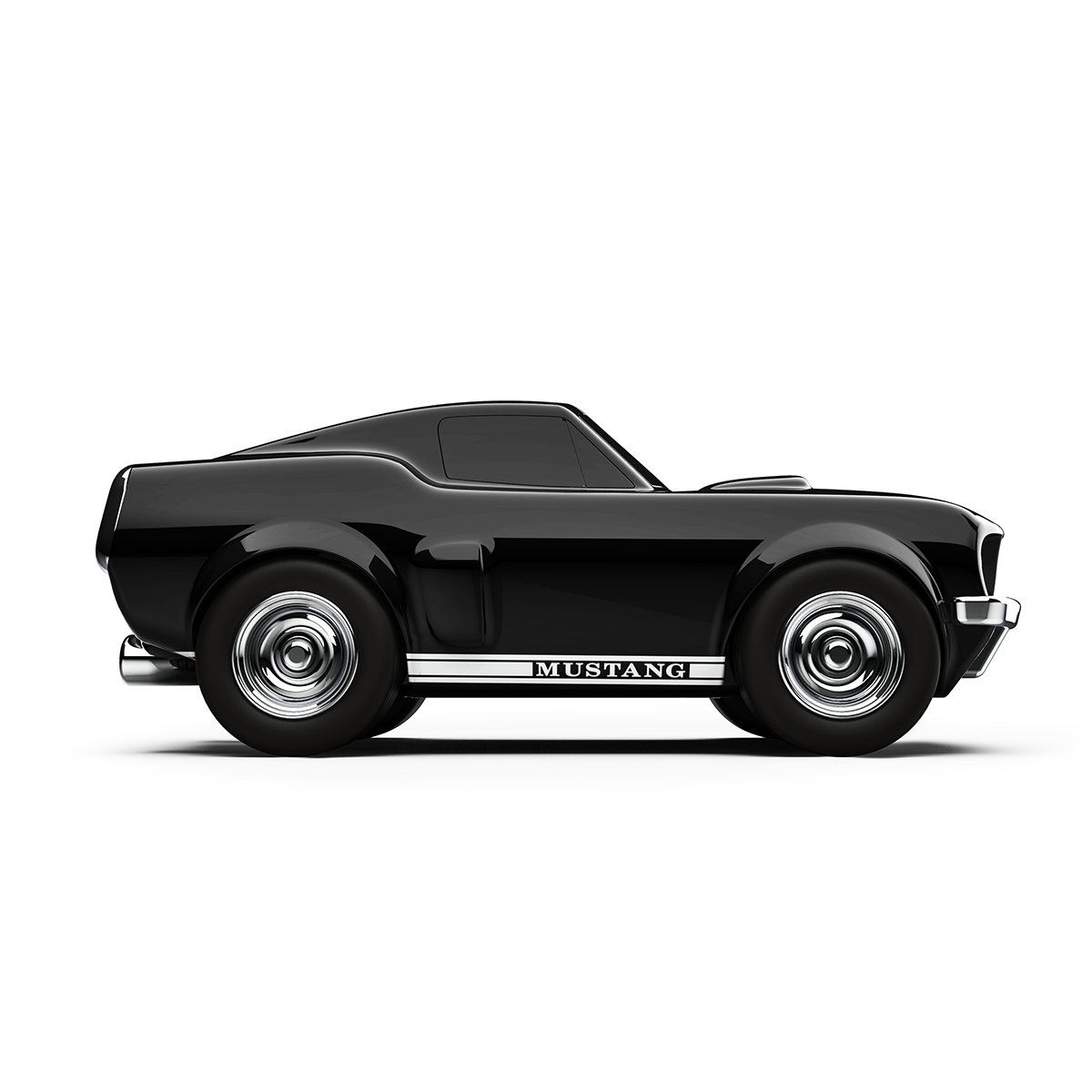 Baghera Racing Car Ford Mustang Black - Diecast Model Toy for Kids & Collectors - Perfect for Playtime, Display & Gift Giving