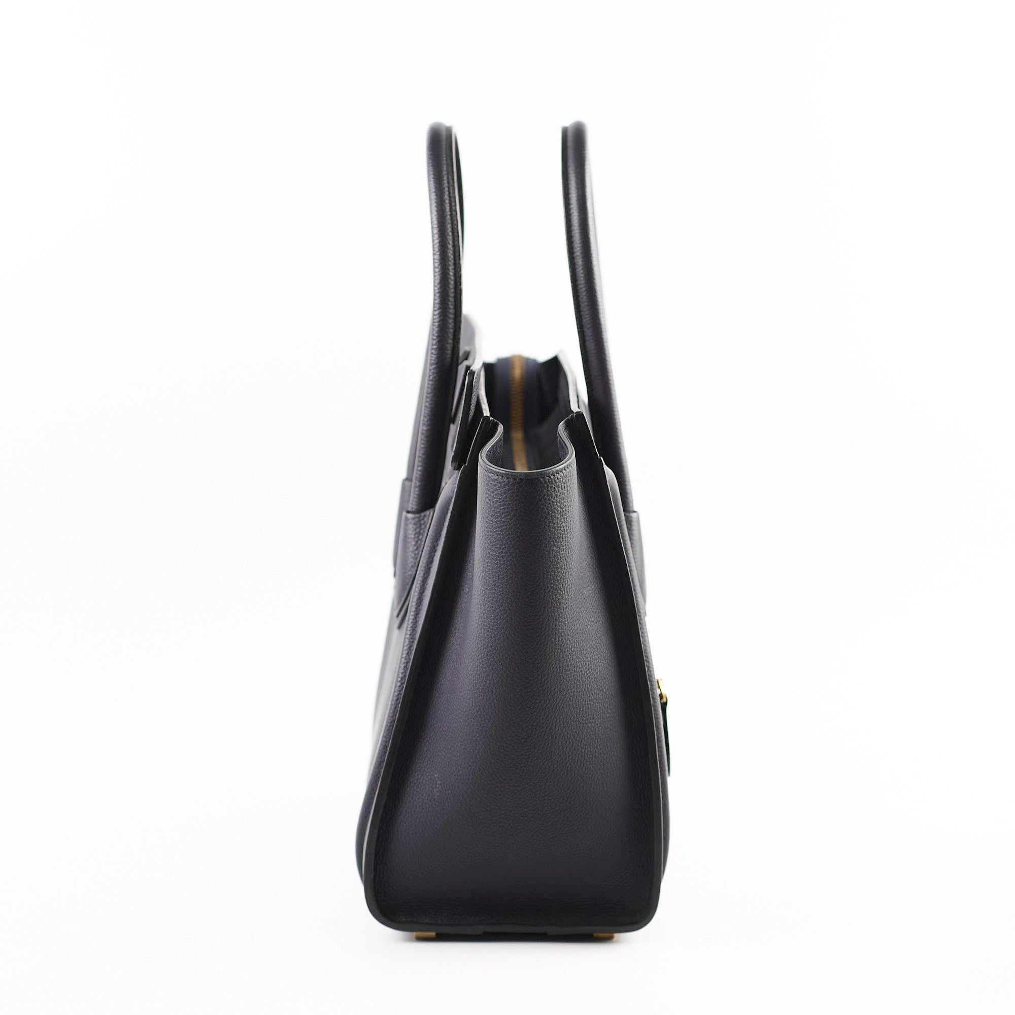 Celine Micro Luggage Bag in Black Calfskin Leather - Perfect for Work, Travel & Everyday Luxury