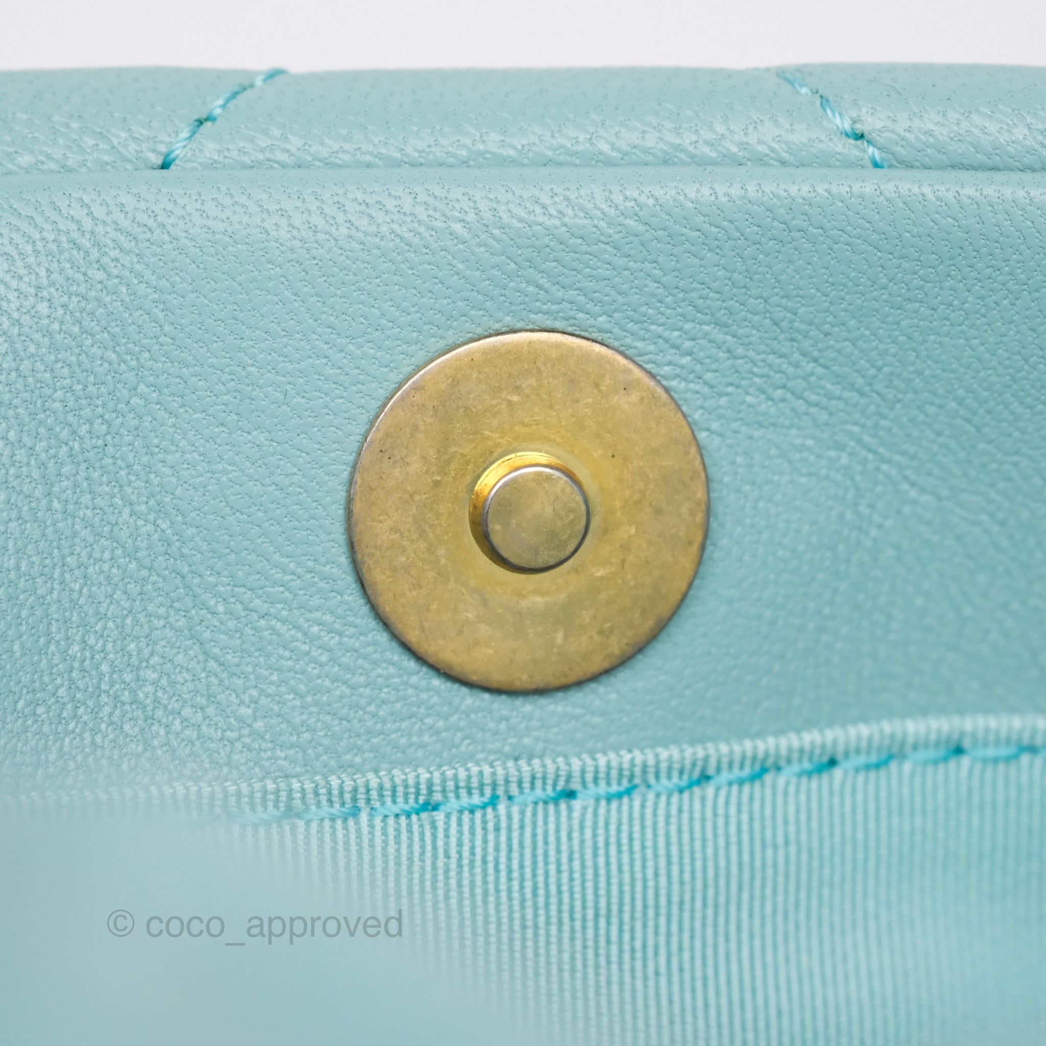 Chanel 19 Small Handbag Tiffany Blue Mixed Hardware - Luxury Crossbody Bag for Women, Perfect for Date Night & Special Occasions