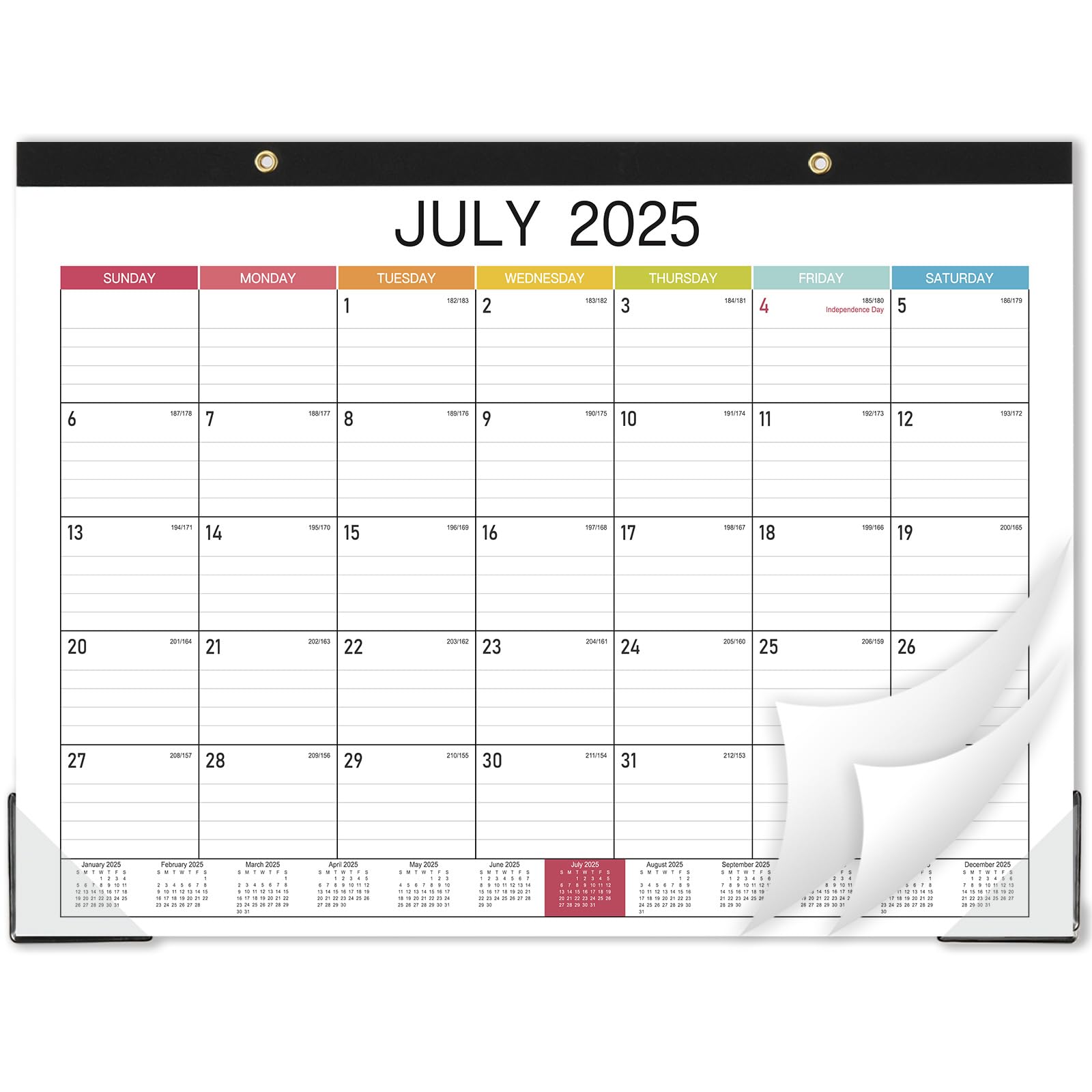 2025-2026 18-Month Desk Calendar - Large 14.8