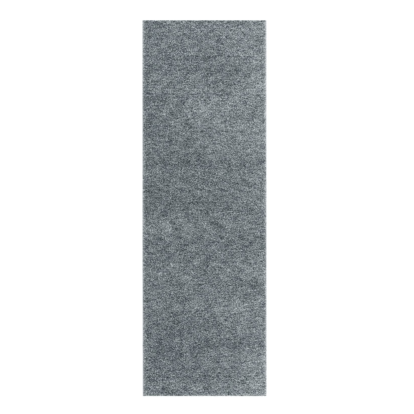 GARVEE 2x6 Runner Rug - Ultra Soft Shaggy Plush Carpet with Non-Slip Backing for Hallway, Kitchen, Laundry Room & Nursery - Home Decor Floor Mat in Grey | Perfect for High Traffic Areas & Cozy Spaces