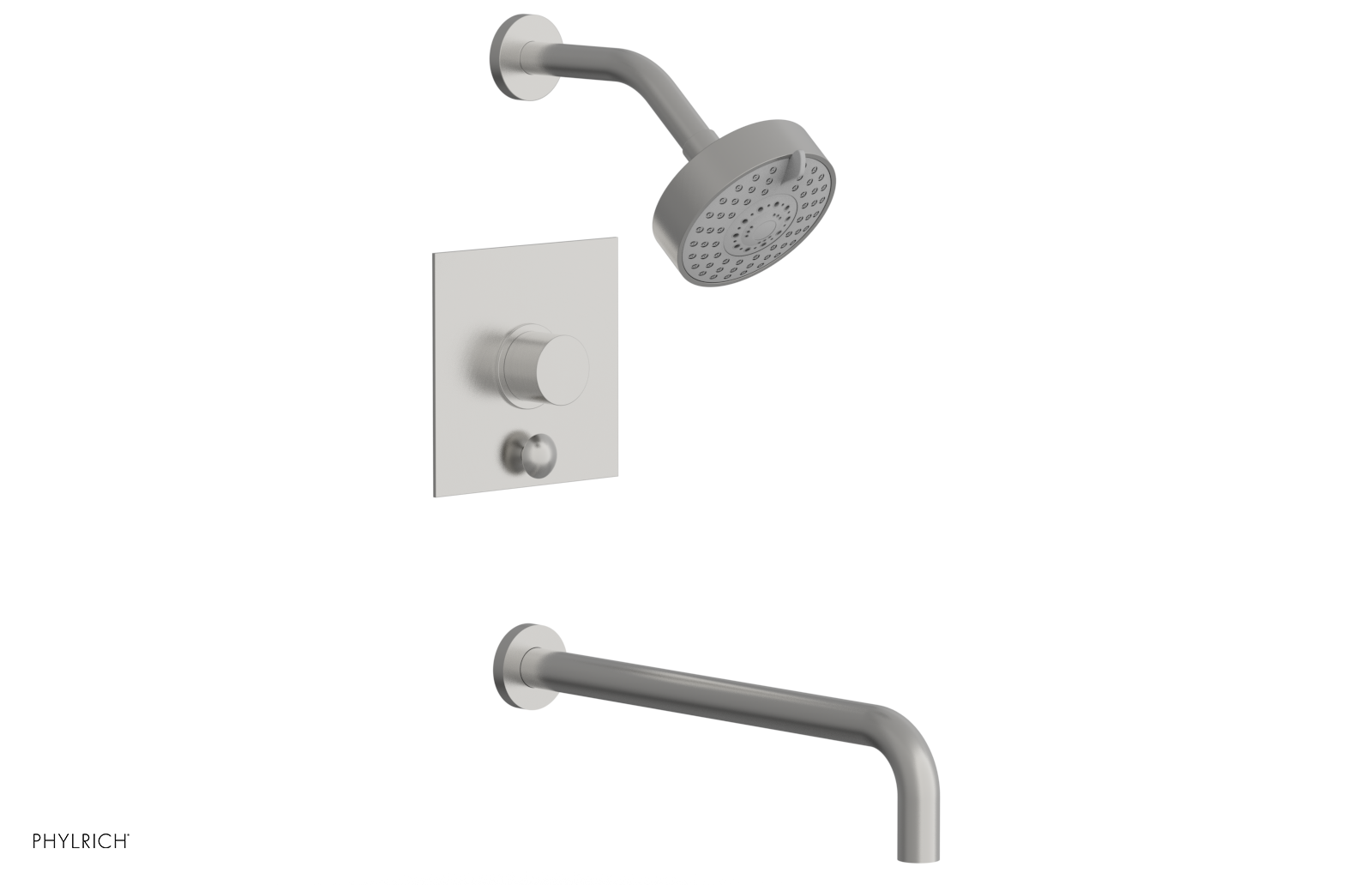BASIC II 14 Pressure Balance Tub and Shower Set 230S 27 14 - Chrome Finish, Anti-Scald Valve for Safe Bathing, Ideal for Home & Hotel Bathroom Renovation