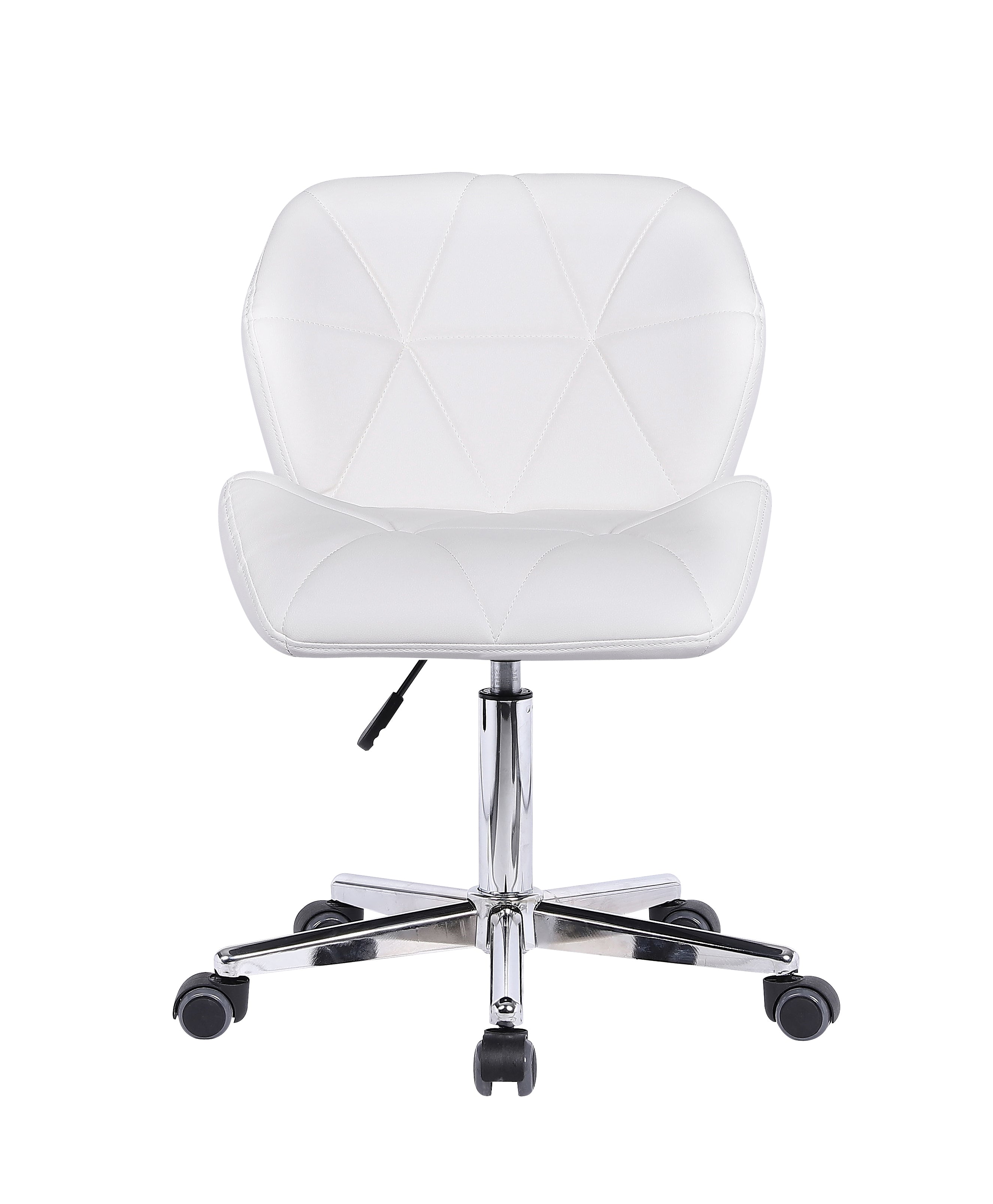 714W Ergonomic Office Chair - Adjustable Height, Swivel & Rolling Computer Desk Chair for Home & Office - White (Perfect for Workstations, Gaming & Study)