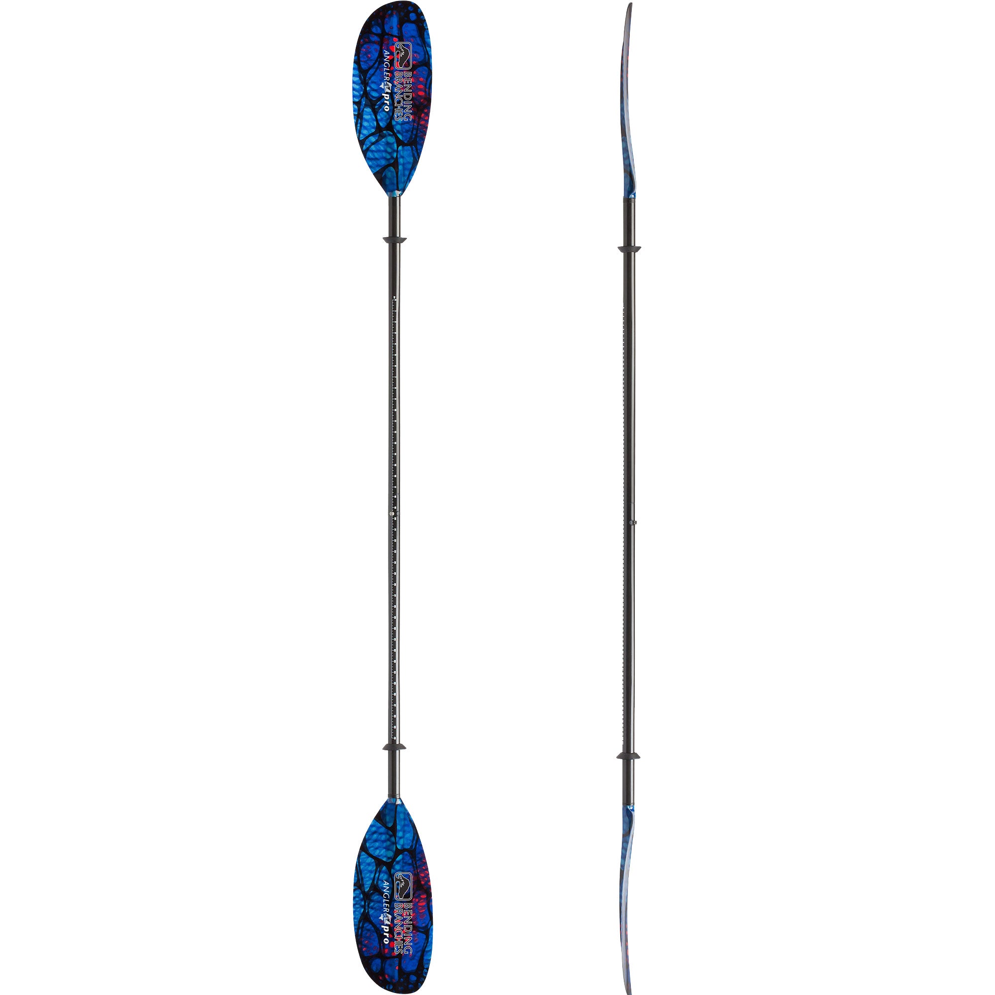 Bending Branches Angler Pro Fiberglass 2-Piece Kayak Paddle - Lightweight Straight Shaft Fishing Paddle for Kayaking, Canoeing & Outdoor Water Sports