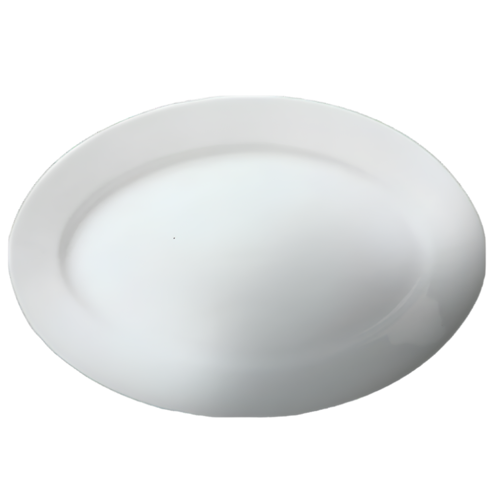 Cameo Dynasty 15-Inch Oval Serving Platter - Set of 10 - Elegant Dinnerware for Buffets, Parties & Holiday Entertaining