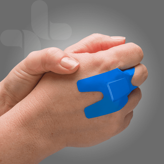Premium Detectable Bandages for Knuckle Wounds - Box of 40 | First Aid for Food Service & Industrial Safety | Waterproof & Latex-Free Wound Care