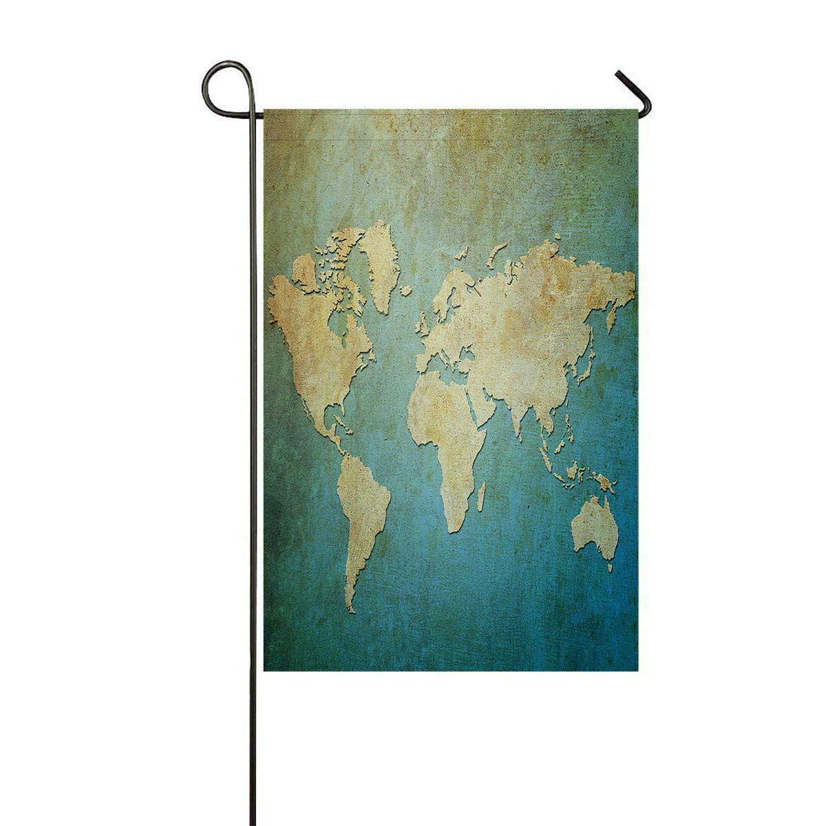12x18 Inch World Map Garden Flag - Outdoor Decorative Flag for Home, Yard, Party & Seasonal Decor - Perfect for Patio, Lawn, Garden & Holiday Celebrations