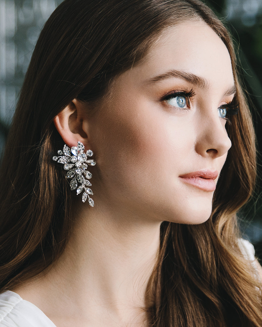 Seraphina Elegant Dangle Earrings for Women - Gold Plated Hoop Earrings with Crystals | Perfect for Parties, Weddings & Everyday Wear