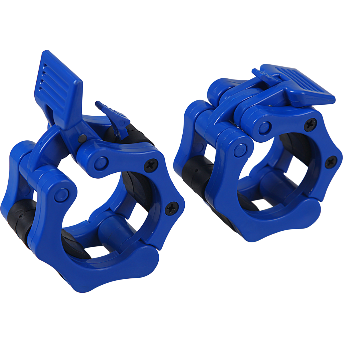 2 Pack Blue Barbell Collar - Secure Weight Plates for Strength Training & Gym Workouts - Perfect for Home Gyms & CrossFit