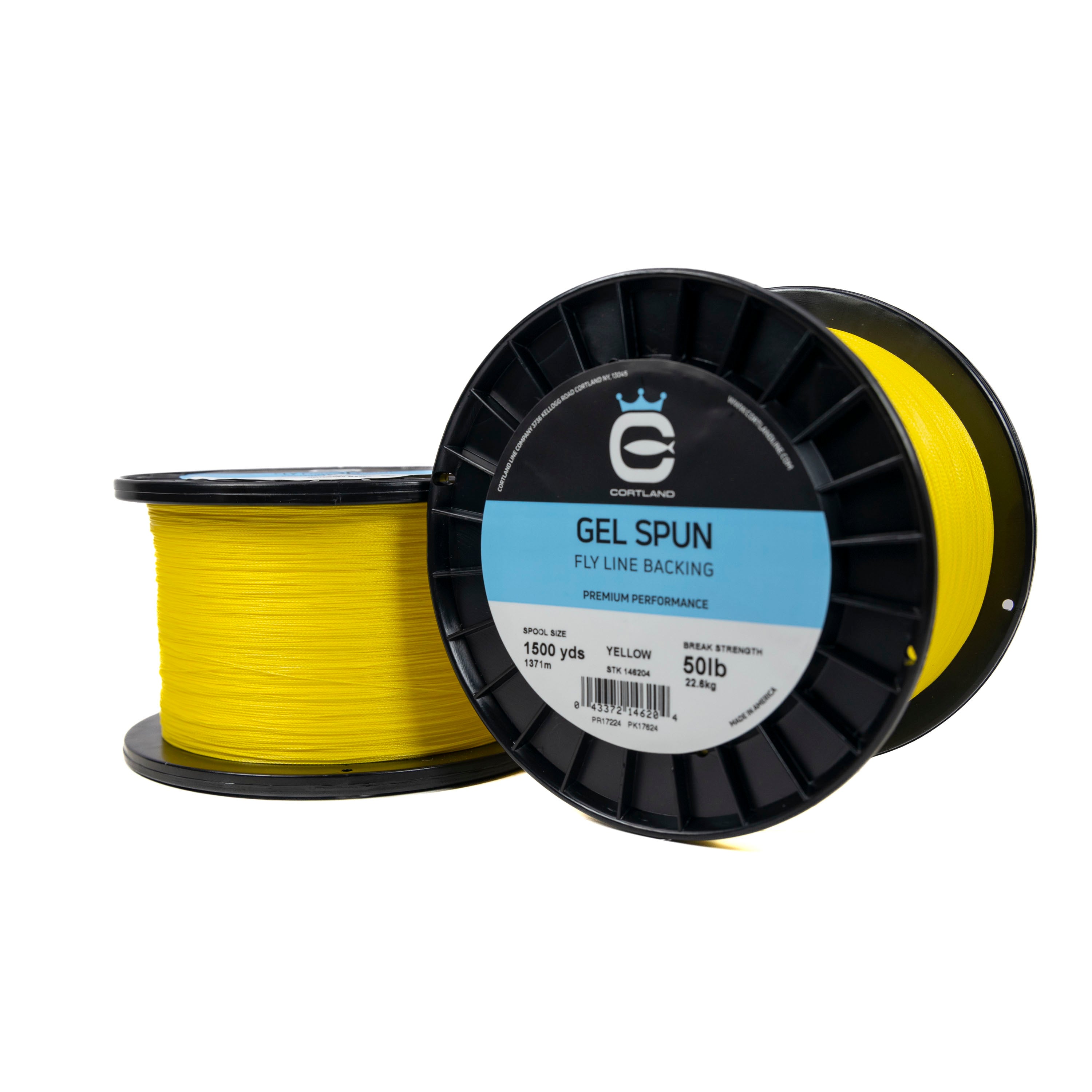 Premium Gel-Spun Fly Line Backing - High Strength, Low Memory, Yellow - Perfect for Saltwater & Freshwater Fly Fishing