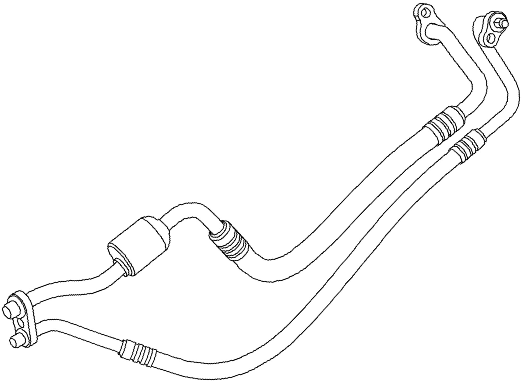ACDelco GM Original Equipment 15-32654 AC Compressor & Condenser Hose Assembly - Replacement for GM Vehicles, Perfect for AC System Repairs & Maintenance