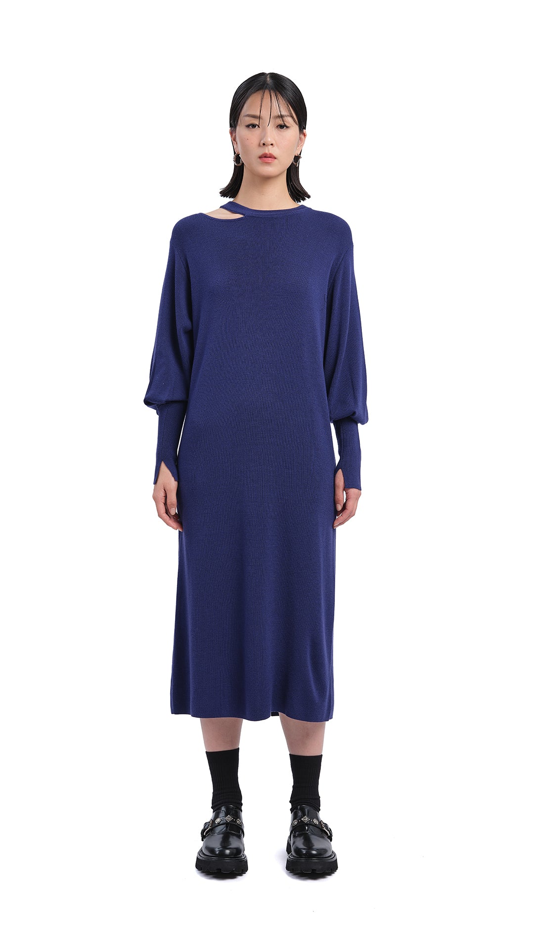 Biella Wool Knit Dress for Women - Soft Winter Sweater Dress, Warm Casual Office Wear & Holiday Party Outfit