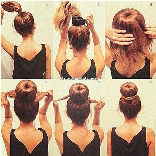 APOEM Donut Bun Maker Hair Volumizer - Black Hair Donut for Women | Perfect for Updos, Ponytails & Special Occasions