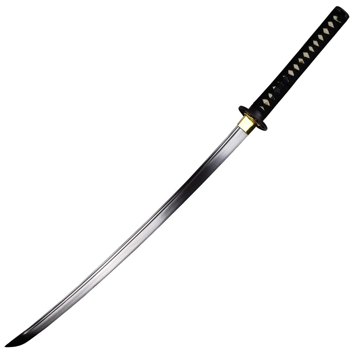 Handmade Samurai Sword Katana - 1045 Carbon Steel Full Tang Blade, Fully Disassemblable - Perfect for Collectors, Unique Gifts & Martial Arts Practice - Premium Straw Mat Cutting Training Tool (Model 127-Black) | Japanese Sword Display, Cosplay Prop, Home Decor & Bushido Enthusiasts