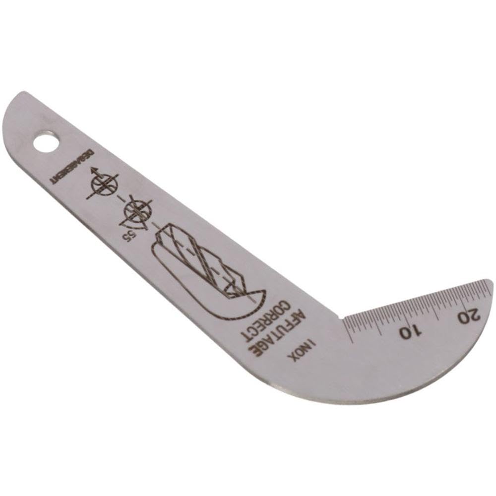 Durable 118° Drill Bit Gauge - Stainless Steel Sharpening Tool for Workers