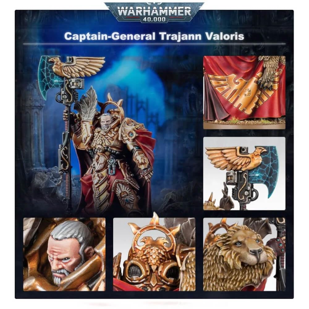 Warhammer 40k Adeptus Custodes Captain General Trajann Valoris - Tabletop Wargaming
