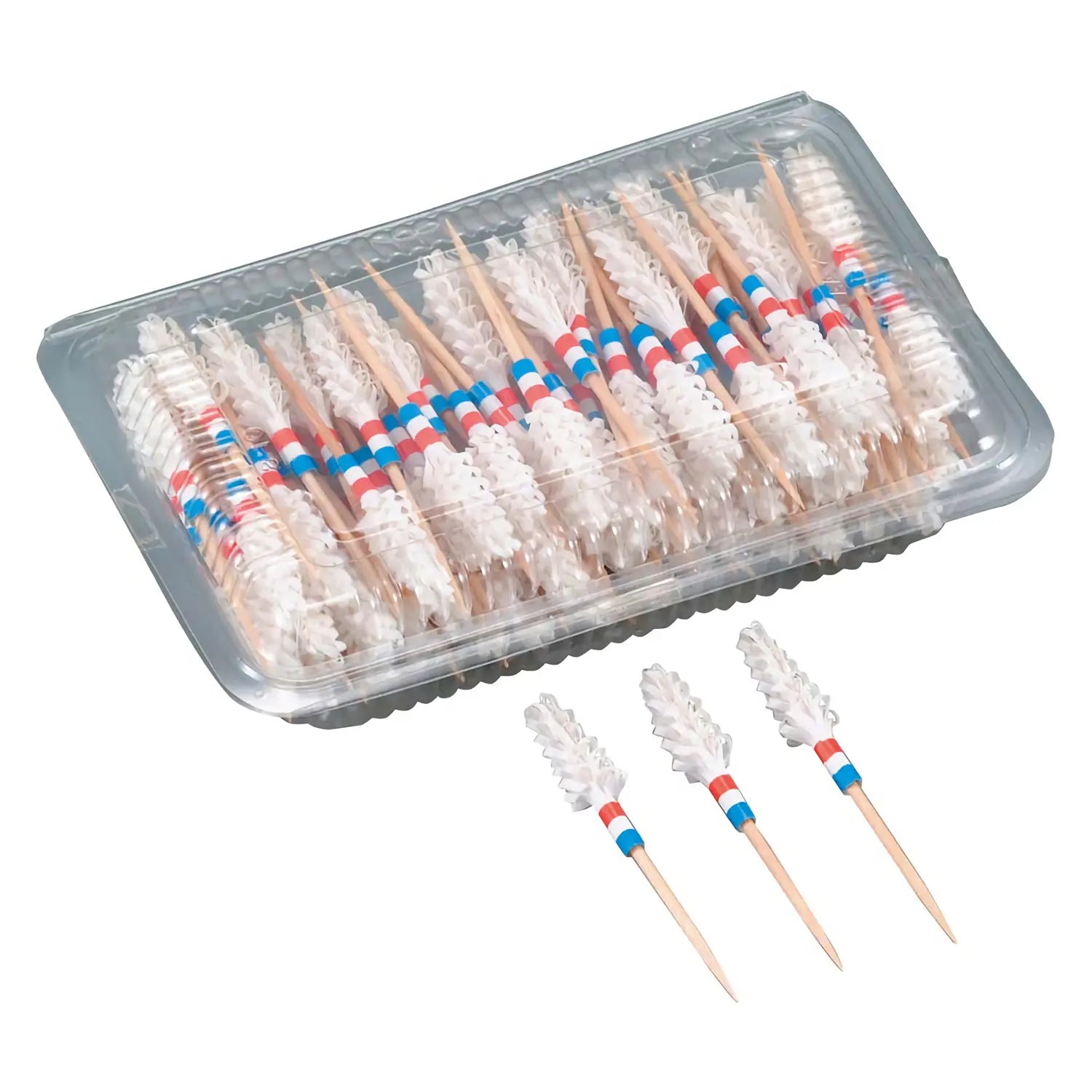 Daikoku 100-Piece Wooden Food Picks - Bamboo Appetizer Skewers for Cheese, Fruit, and Party Snacks - Perfect for Charcuterie Boards, Weddings, and Catering Events