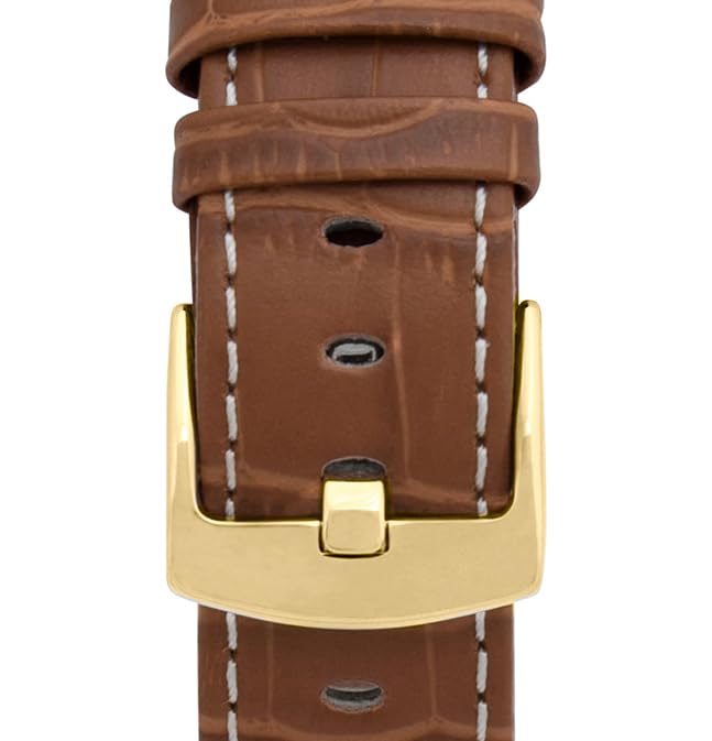 4 - Camel and White / Gold Buckle