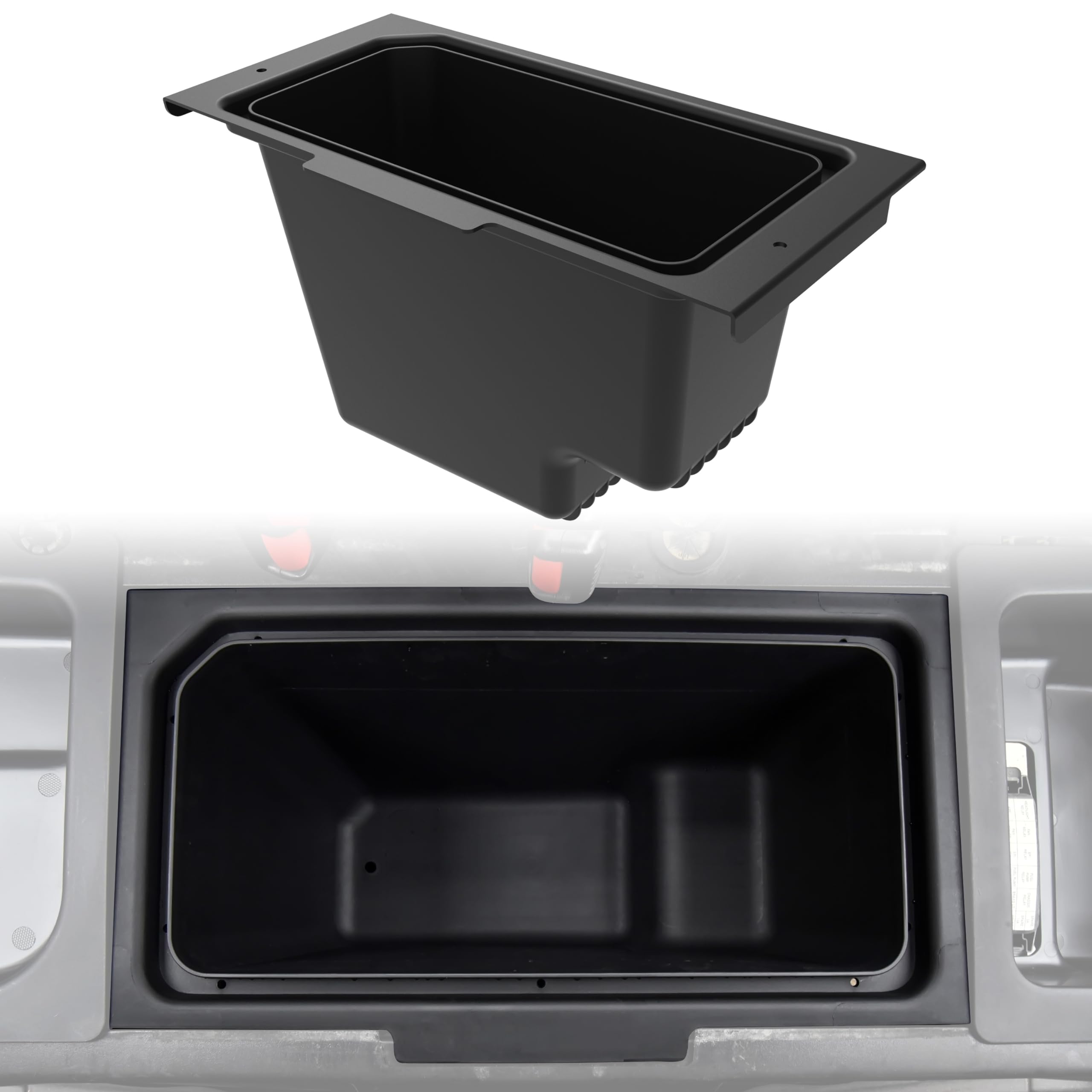 SAUTVS Under Seat Storage Box for Polaris Ranger 500 570 | Removable Cargo Bin Set for 2015-2021 Ranger 500/CREW 570/ETX/EV | Replacement for #2880046 | Perfect for Off-Road Gear Organization & Tool Storage