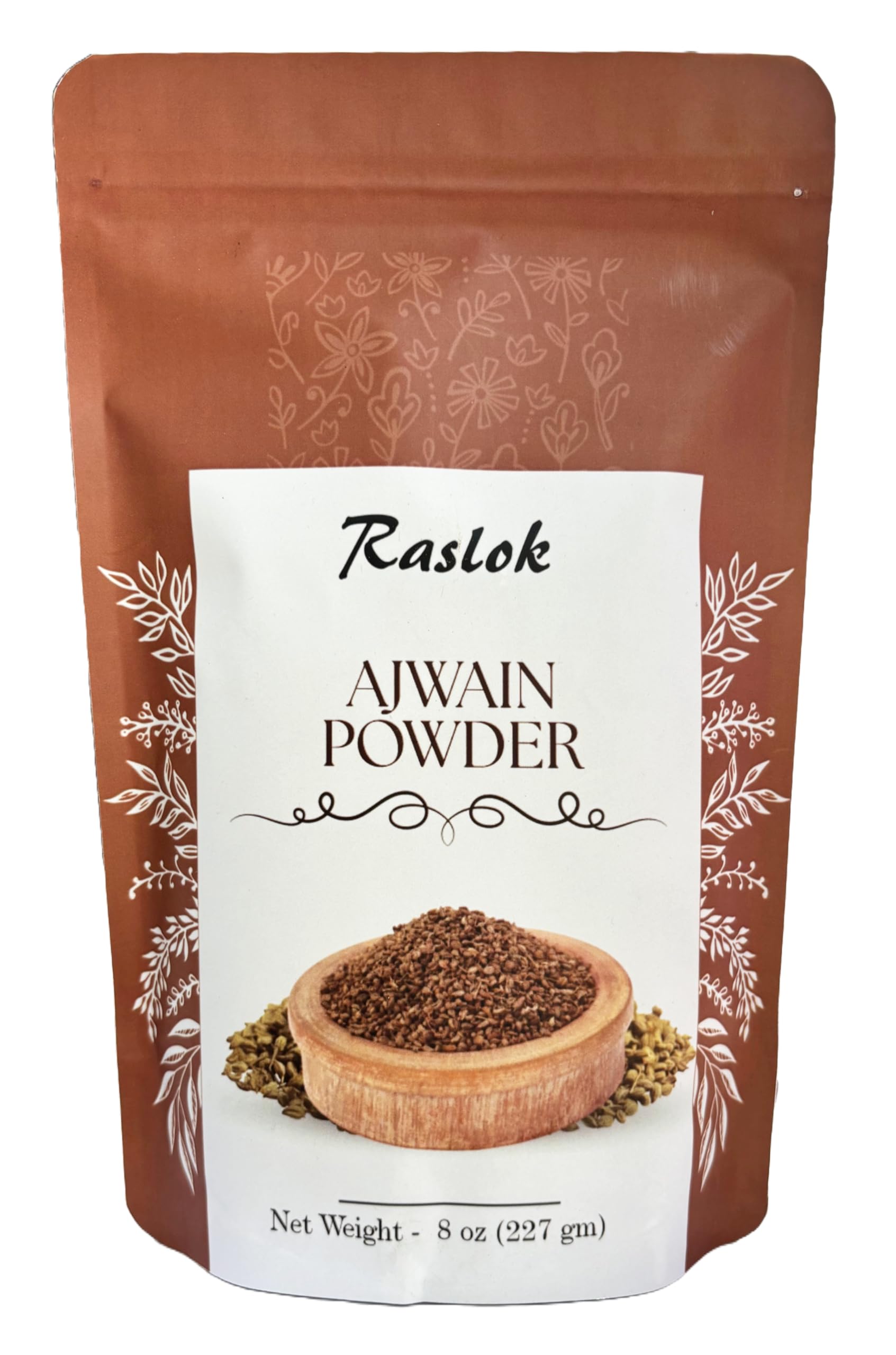 Organic Ajwain Powder (Carom Seed) - 3.52 oz | Trachyspermum Ammi | Premium Ajowan Powder for Digestion & Cooking | Perfect for Indian Cuisine, Tea & Home Remedies