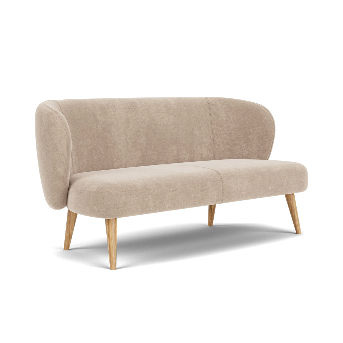 Kathleen Fabric 2 Seater Sofa - Modern Living Room Furniture for Small Spaces | Perfect for Apartments, Condos & Cozy Homes