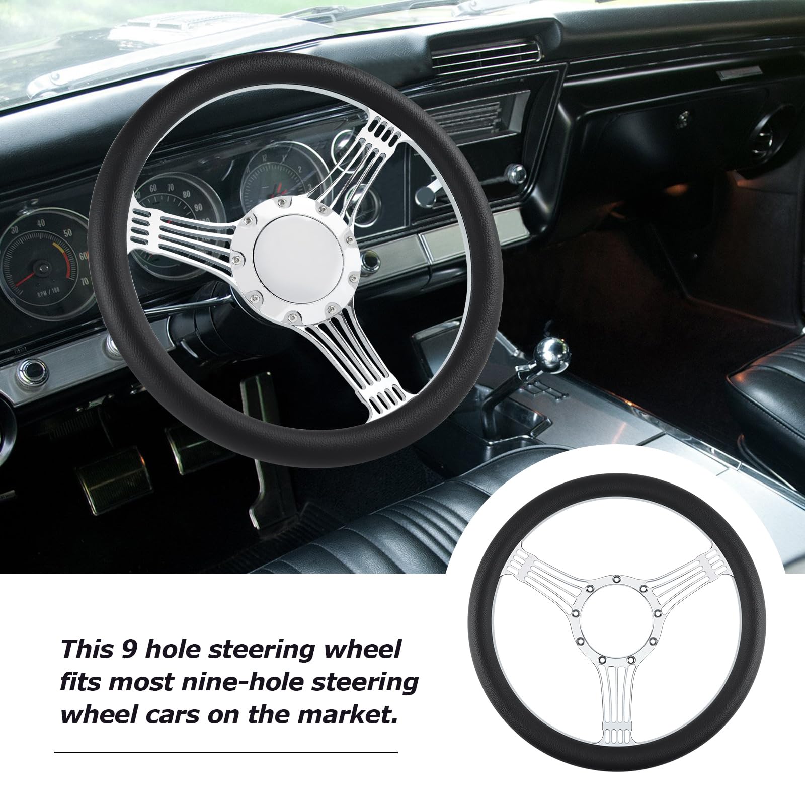 9 Bolt Disc Steering Wheel - 14