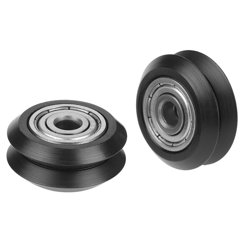 20Pcs V-Groove Wheels with 5mm Bore & 625 Deep Groove Ball Bearings - High Precision Pulley Accessories for CNC Machines, 3D Printers | DIY Robotics, Linear Motion Systems & Automation Projects