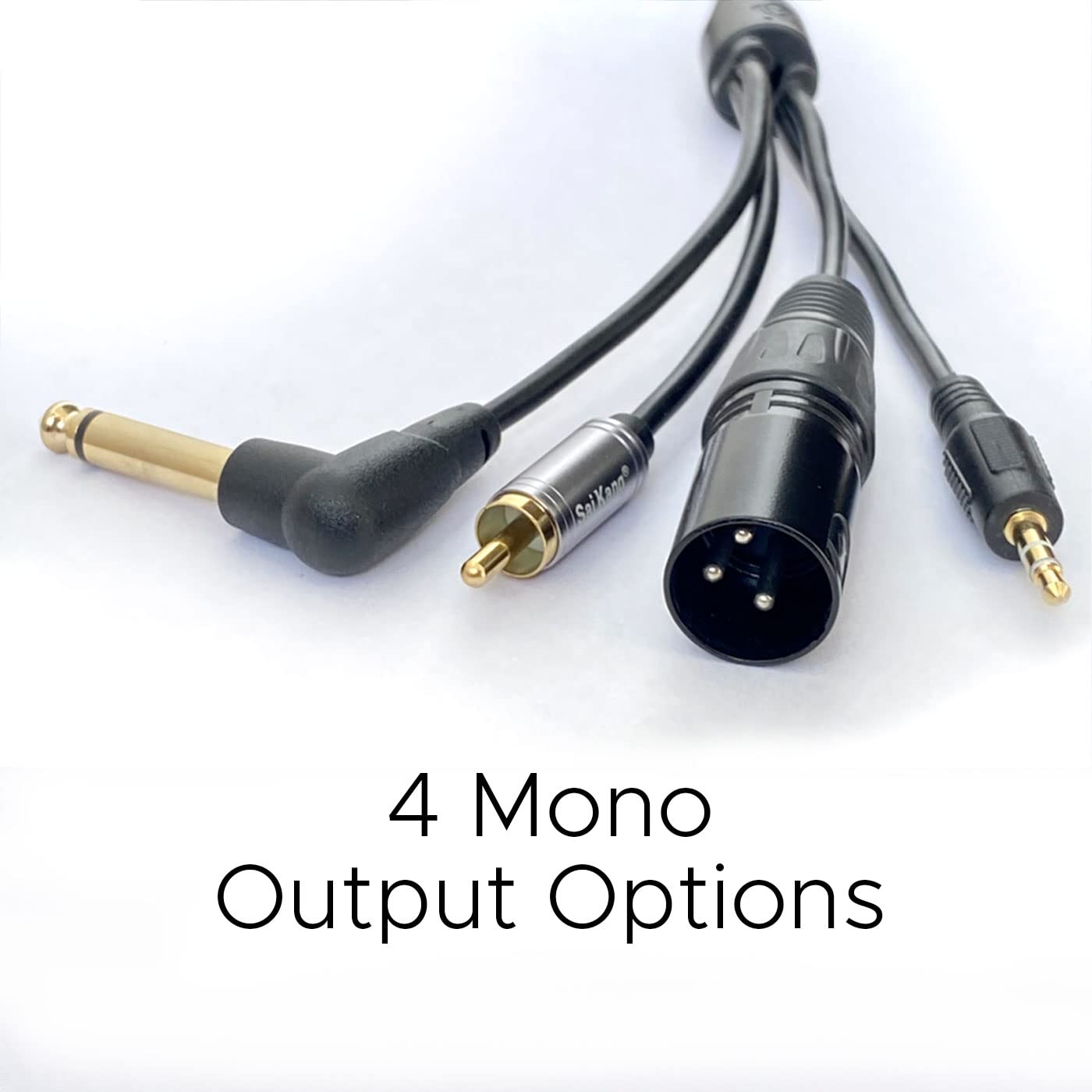 Genius Audio Splitter Cable with Mic - 3.5mm Universal Analog Output for Smartphones, Tablets & Laptops | Perfect for Gaming, Online Classes & Conference Calls