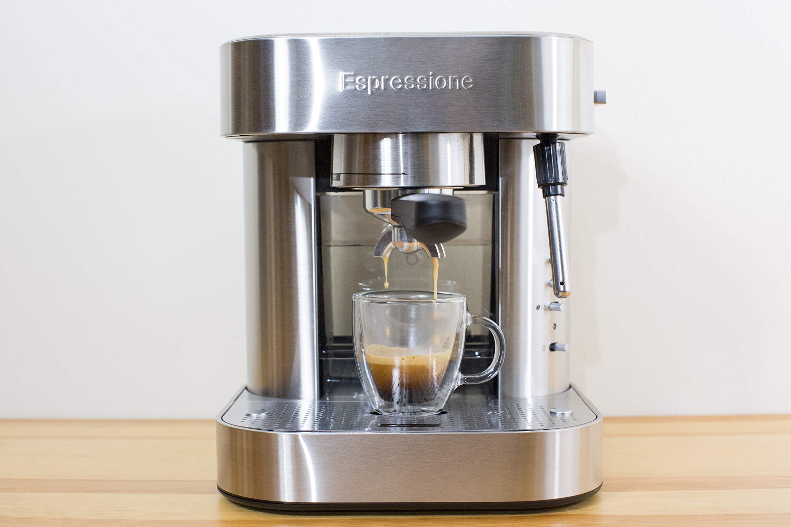 Premium Stainless Steel Espresso Machine for Home & Office - Barista-Quality Coffee Maker with Steam Wand for Lattes & Cappuccinos | Perfect for Coffee Enthusiasts & Small Businesses