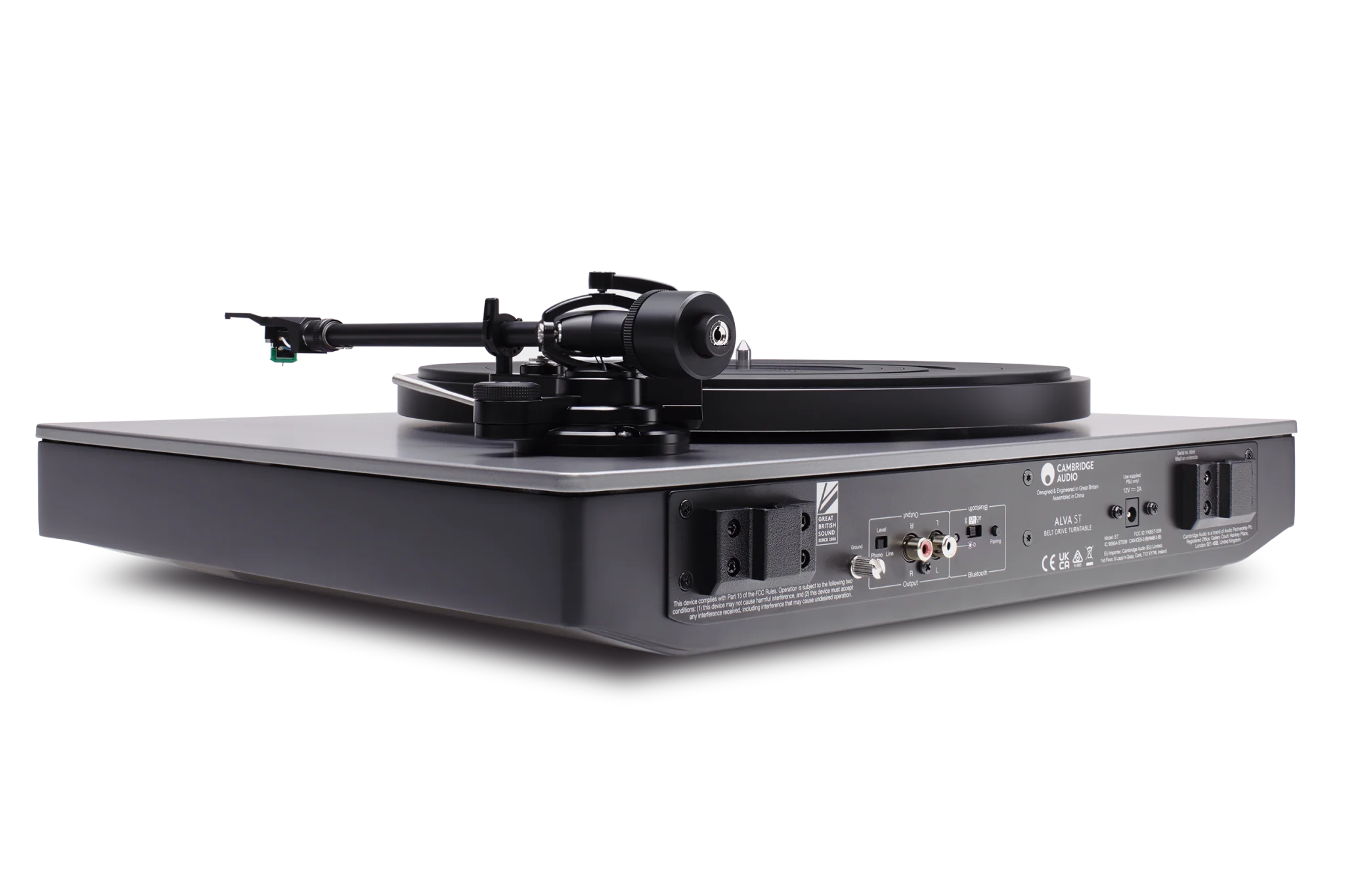 Cambridge Audio ALVA ST Belt Drive Turntable with Bluetooth® aptX HD - High Fidelity Vinyl Record Player for Home Audio & Wireless Streaming - Perfect for Audiophiles & Music Enthusiasts