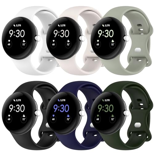 6-white/Chalk/Gray Green/Black/Midnight Blue/Army Green (Silver Clasp)