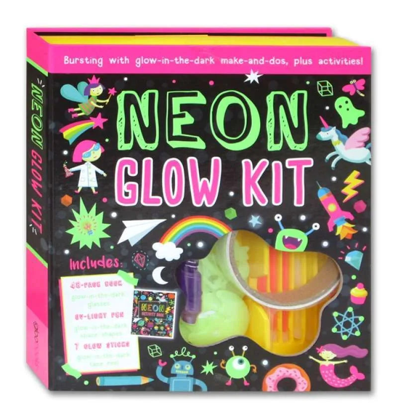 Glow in The Dark Neon Glow Kit - DIY Crafts & Fun Activities for Kids, Parties & Nighttime Play