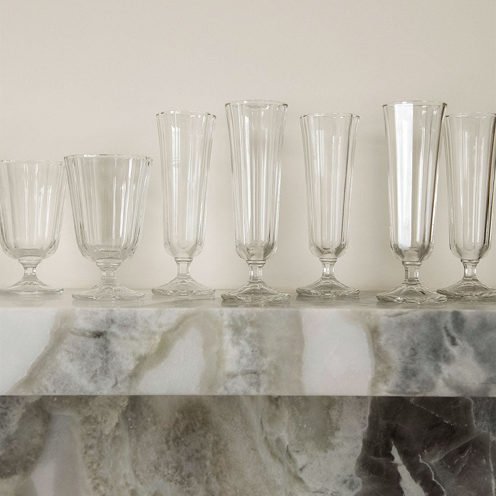 Elegant Fluted Champagne Glass Set - 6-Piece Crystal Flutes for Sparkling Wine & Champagne - Perfect for Weddings, Parties & Celebrations