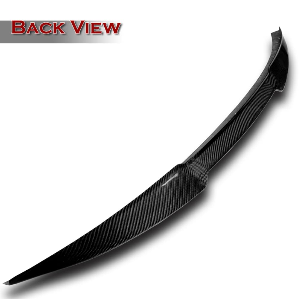 Carbon Fiber V-Style Lift Gate Trunk Spoiler Wing for 2017-2021 Audi A5/A5 Quattro/S5 Coupe (2DR) - Real Carbon Fiber Rear Trunk Lip Spoiler - Perfect for Car Enthusiasts & Performance Upgrades