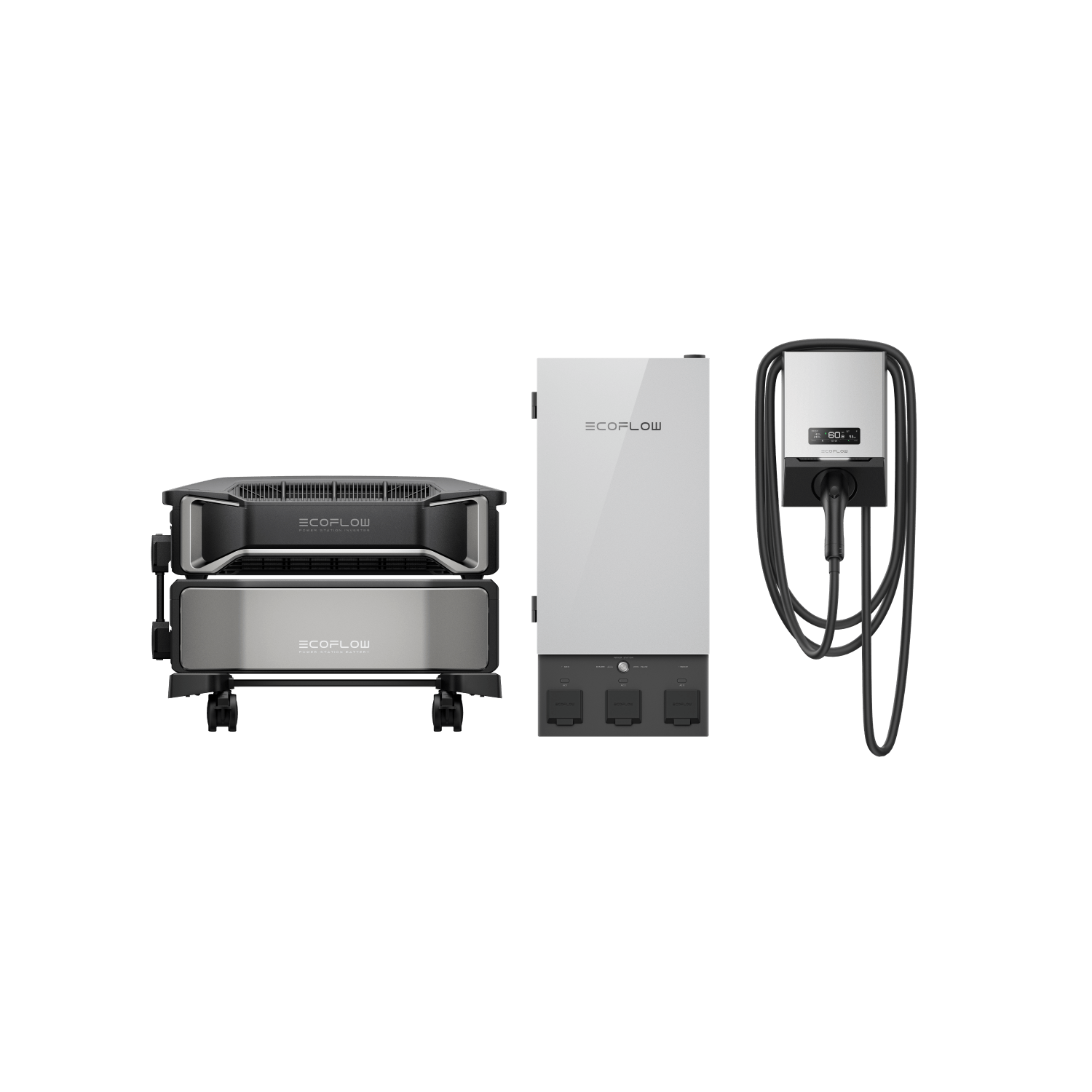 EcoFlow PowerPulse 9.6kW Portable EV Charger - Fast Electric Vehicle Charging Station for Home & Travel | Perfect for Tesla, Nissan Leaf, Chevy Bolt & More