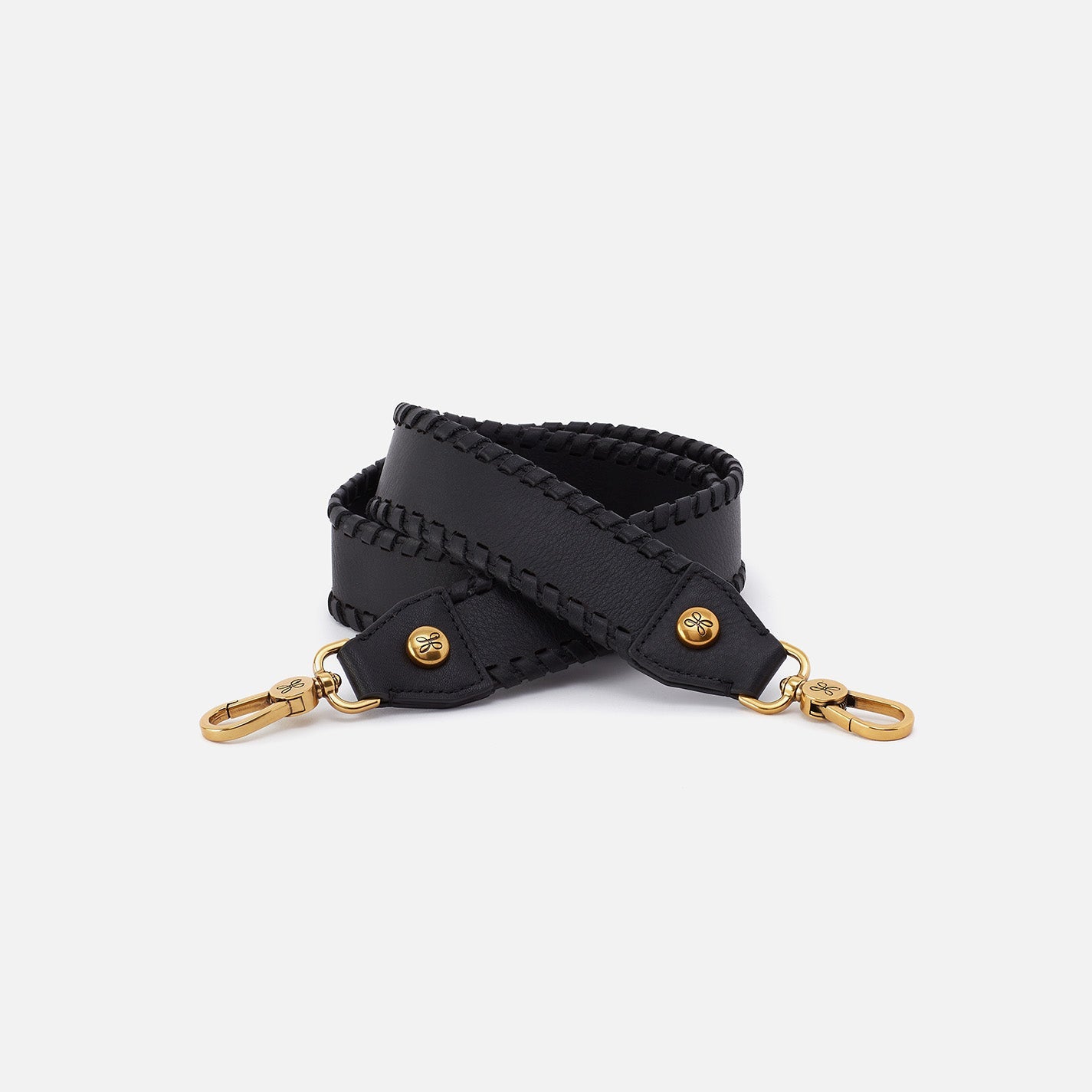 Premium Pebbled Leather Whipstitch Guitar Strap - Black | Adjustable & Comfortable for Acoustic & Electric Guitars | Perfect for Live Performances & Studio Sessions