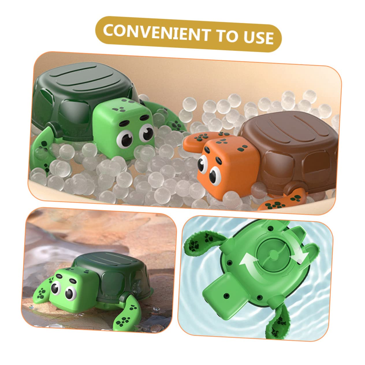 FELTECHELECTR 3-Pack Kids Water Play Toys for Boys & Girls - Fun Bath Tub Toys for Toddlers & Children - Durable Plastic Floating Toys for Pool, Beach & Bathtime Play