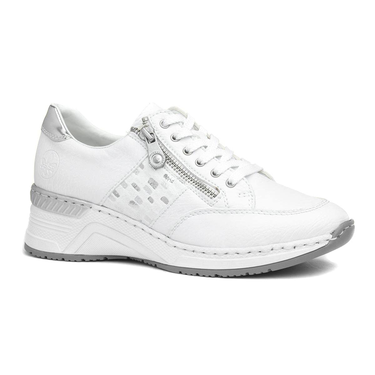 Rieker Women's Comfortable Low-Top Sneakers - Lightweight Walking Shoes for Women - Casual Fashion Sneakers for Everyday Wear, Work, and Travel