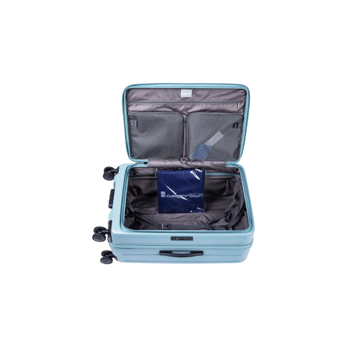 Daycrown 8528 Expandable Carry-On Luggage with Hinomoto Silent Wheels - Lightweight Spinner Suitcase for Travel, Business & Vacation - TSA Lock & Front Opening Design