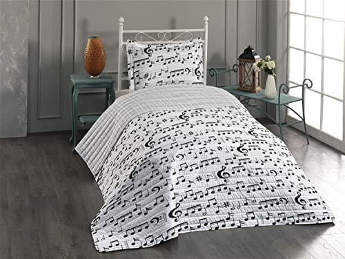 Charcoal Grey and White