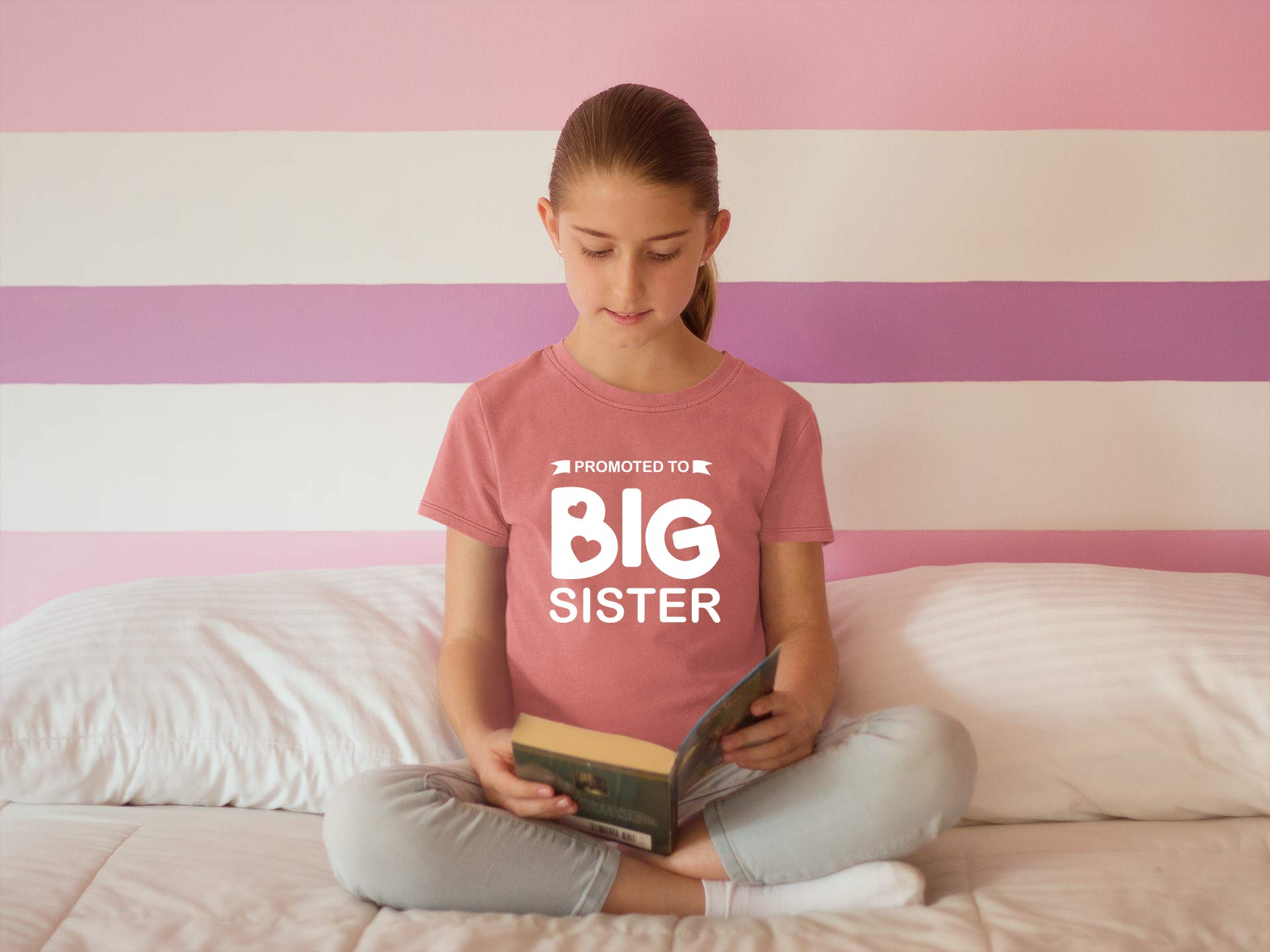 Big Sister Announcement Shirt for Toddler Girls - Cute Baby Sister Gift Outfit - Perfect for Gender Reveal, Sibling Photo Shoots & Family Celebrations