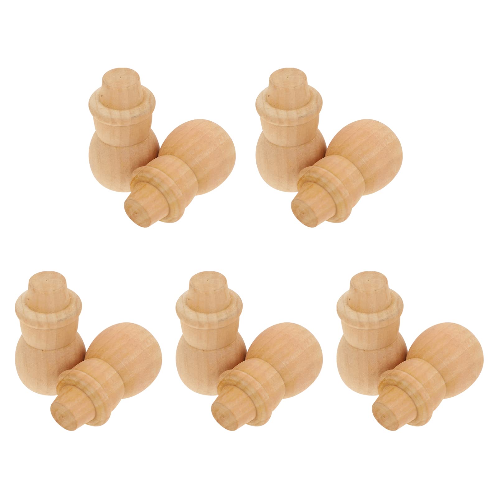 10pcs DIY Wooden Christmas Ornaments - Hand-Painted Snowman Decor for Xmas Tree, Home & Party Decoration - Perfect for Holiday Crafting, Gift Giving & Festive DIY Projects