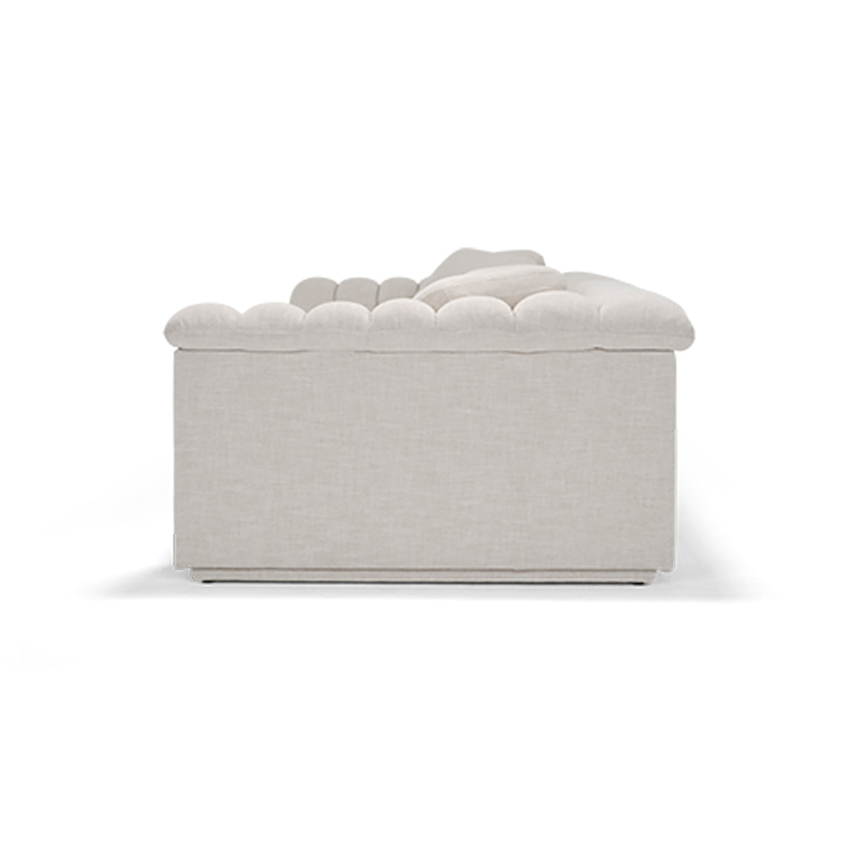 Float 4-Seat Sofa - Modern Byron Oyster Upholstered Sectional Couch for Living Room, Lounge & Family Room - Comfortable & Stylish Home Furniture