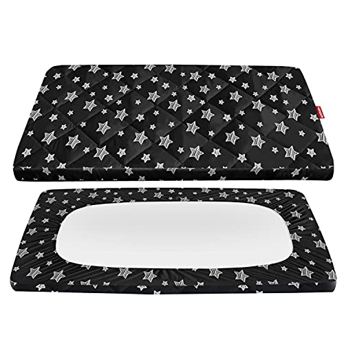 **Graco Pack n Play Mattress Pad Cover - Quilted Fitted Sheet 39