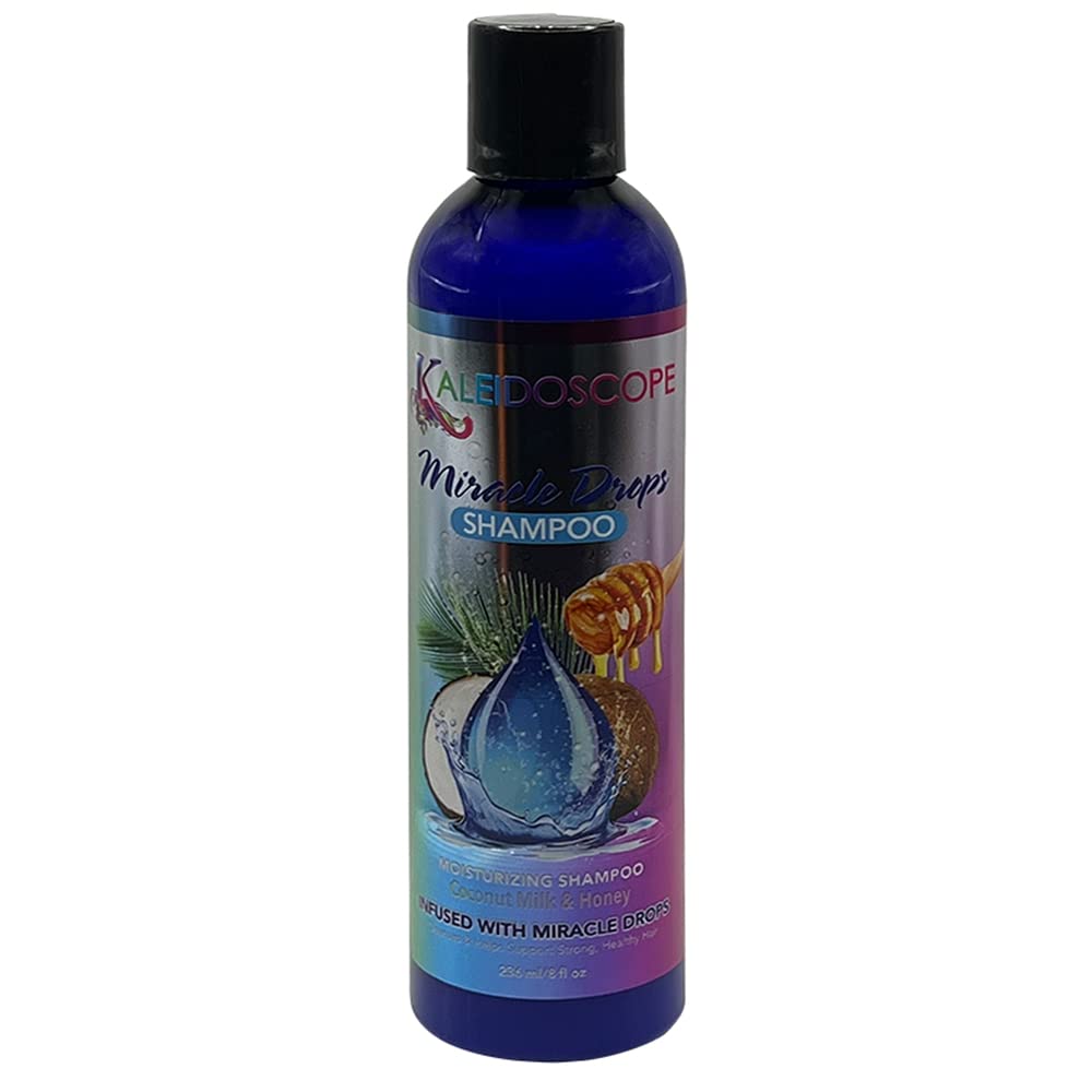 Kaleidoscope Miracle Drops Hair Care Set - Coconut Milk, Honey & Aloe Vera Shampoo, Conditioner & 3-Minute Mask with Rice Water for Deep Moisturizing - 3-Piece Styling Bundle for Dry, Damaged Hair | Perfect for Daily Nourishment & Salon-Quality Treatment at Home